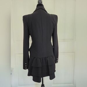 Wool Blazer Ruffle Peplum Jacket – XS/S